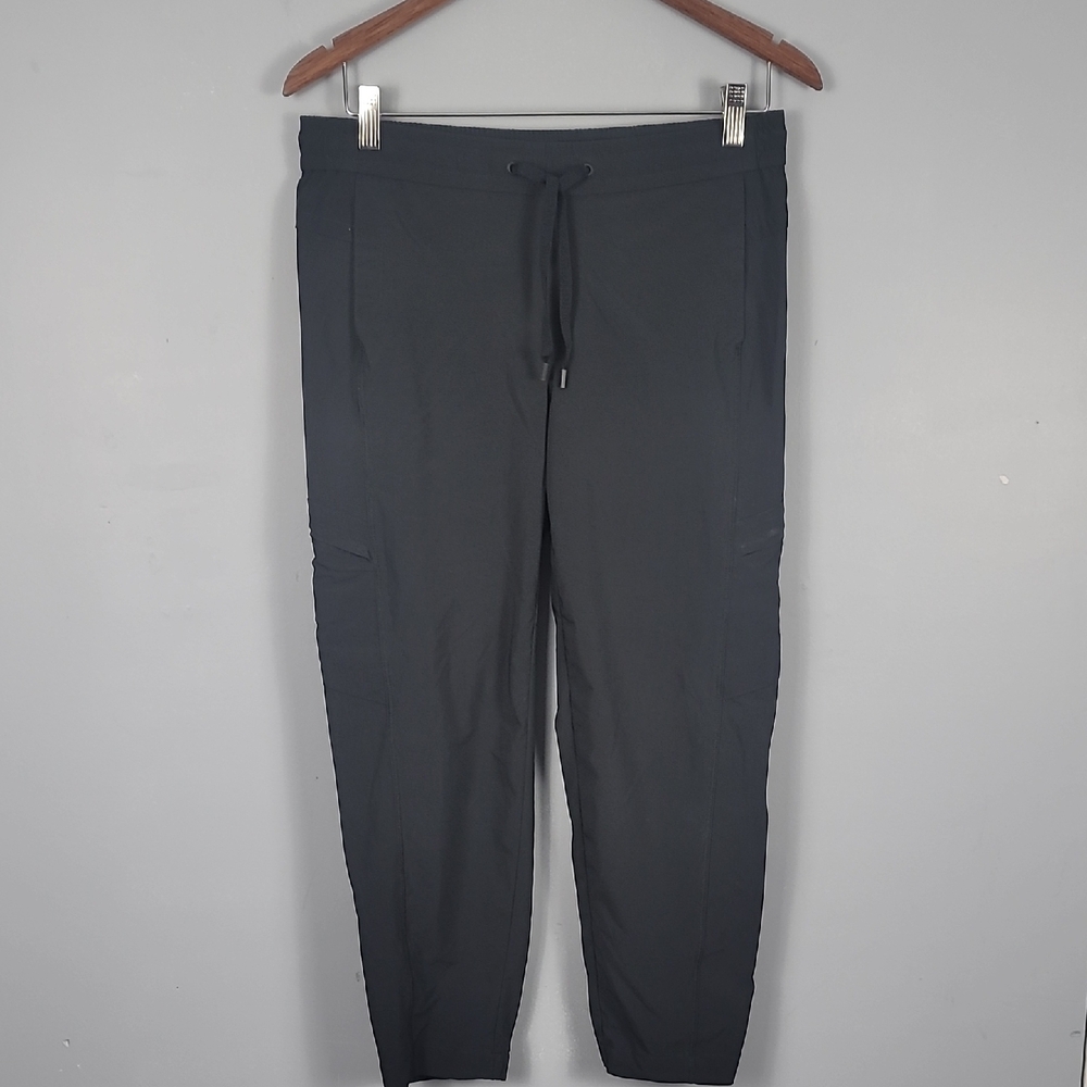 Eddie Bauer Black Track Sweatpants Elastic Waistband